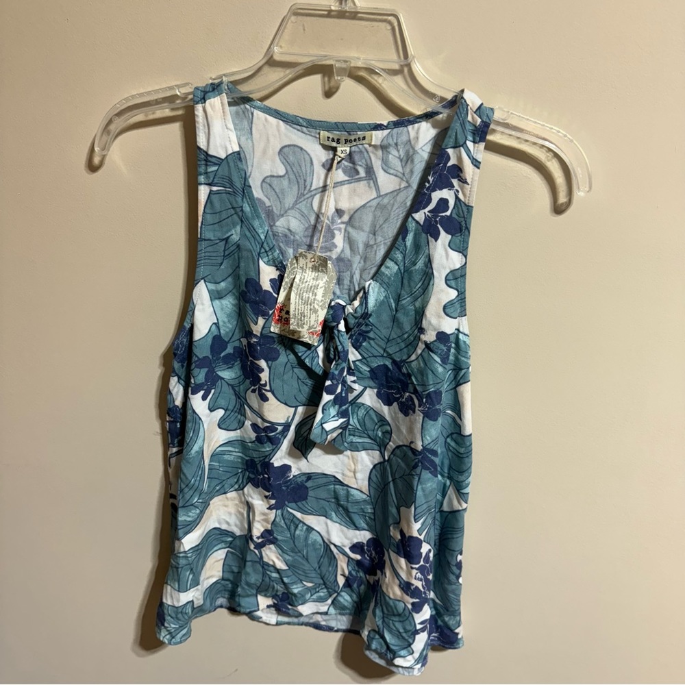 Rag poets, new with tags floral tank top size xs